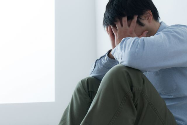 心身衰弱状態の男性