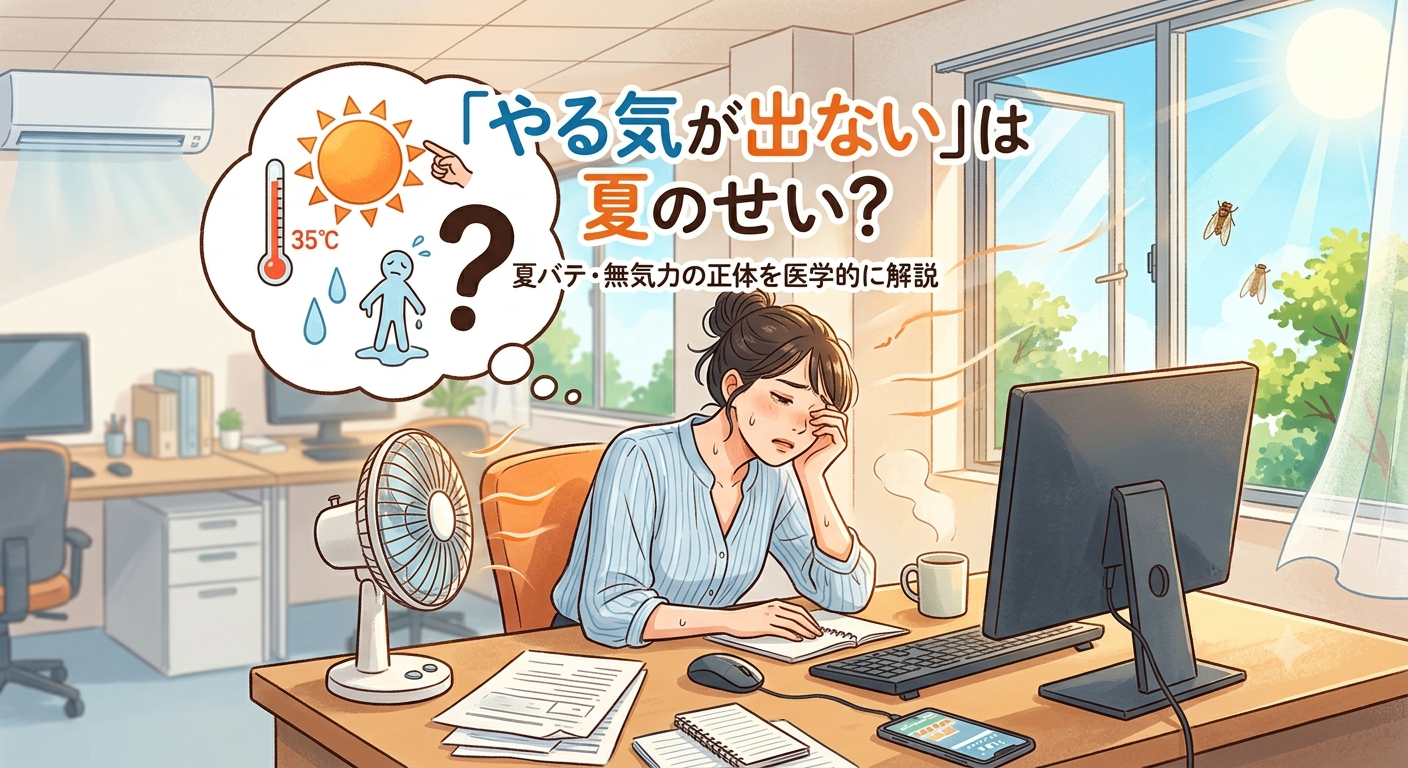 「やる気が出ない」は夏のせい？気分の落ち込みとの違い