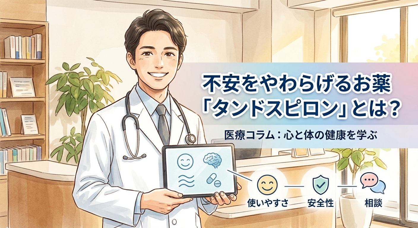 タンドスピロンとは？不安をやわらげるお薬について