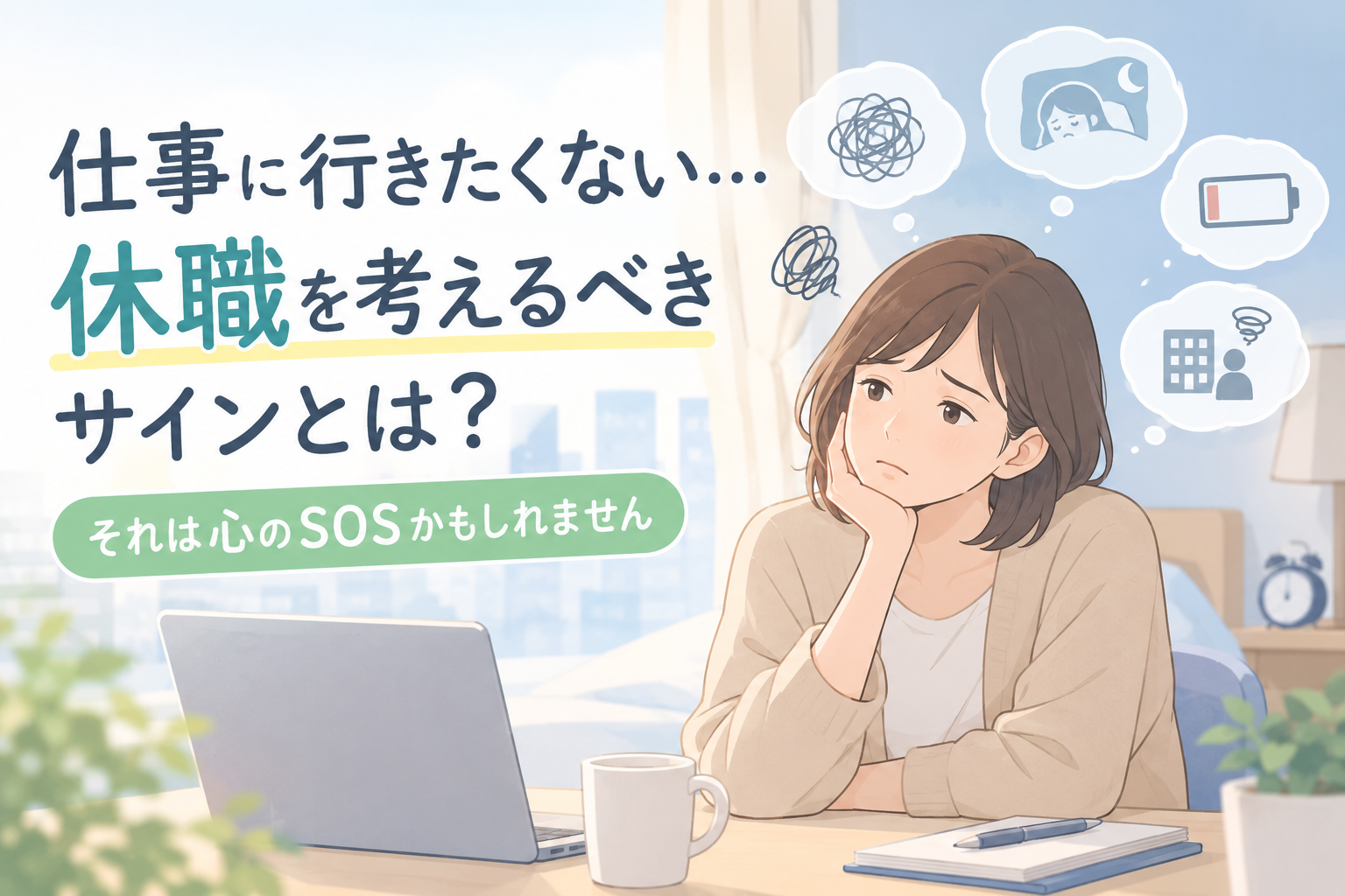 仕事に行きたくない…休職を考えるべきサインとは？